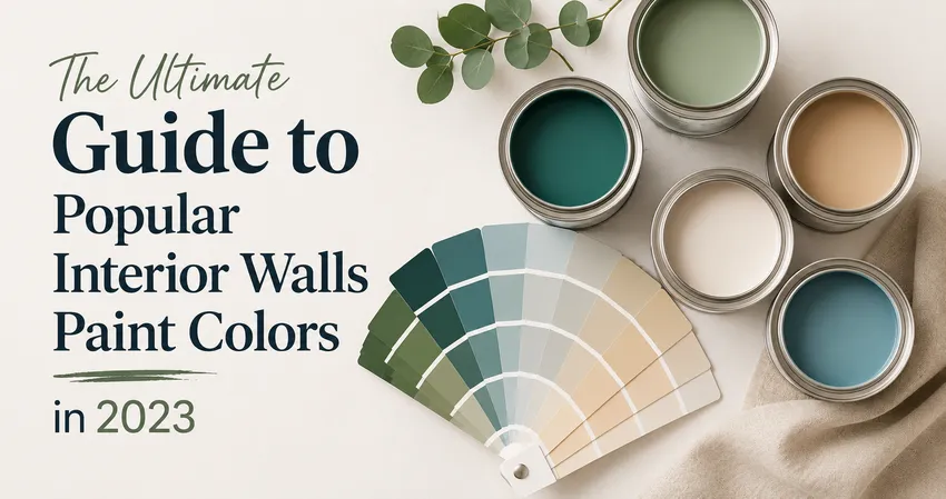 The Ultimate Guide to Popular Interior Walls Paint Colors in 2023